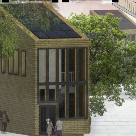 Earth Brick Microhomes with Mezzanines for Sustainable Living