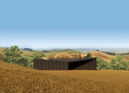 Stargazing Cabin with Black Wood Cladding and Natural Timber Elements