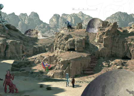 Cultural Hub with Interconnected Domes and Inviting Performance Space