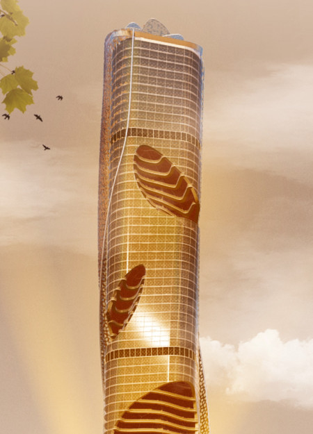 Perforated Metal Facade and Asymmetrical Balance in Community-Centric Urban Living