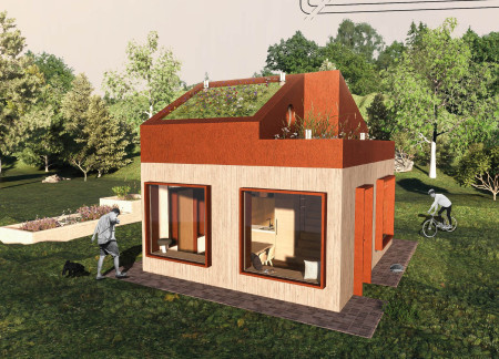 Phytopurification Pond and Savonius Turbines in a Compact Sustainable Dwelling