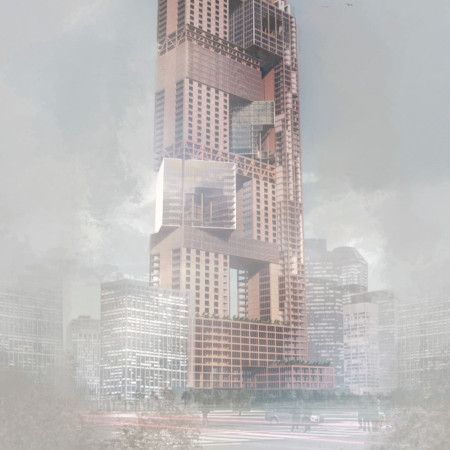 Carbon Wood Structures Enhancing Breath Space in Urban Seoul