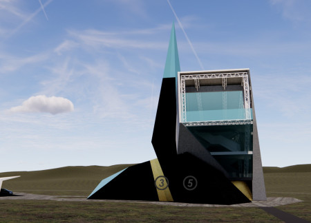 Basalt Facade and Geothermal Design Integrate Seamlessly in a Cultural Viewing Tower