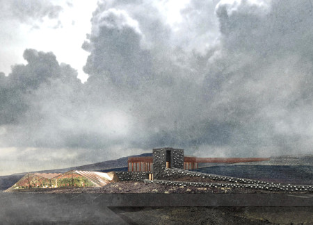 Etfe Roof over Concrete Structure Integrating Nature and Accessibility