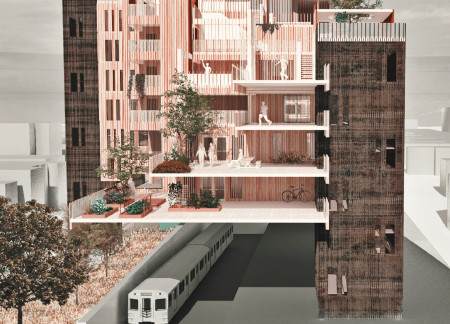 Cross-Laminated Timber Community with Interstitial Public Spaces