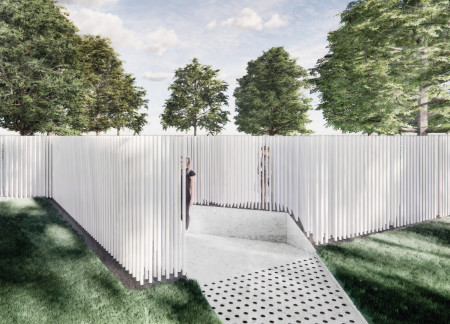 Illuminated Acrylic Rods Commemorate Lives Lost in a Memorial Landscape