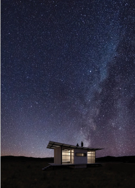 Concrete Core with Operable Facade for Flexible Desert Living