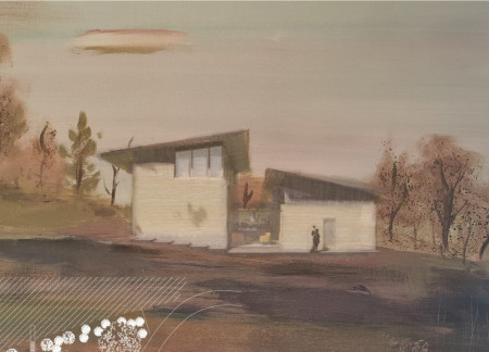 Rammed Earth Walls and Terrazzo Tile Amid Artistic Community Living