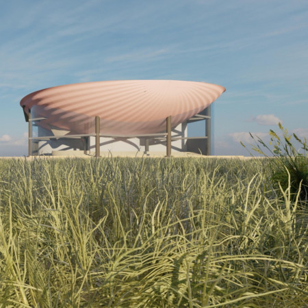 Cross Ventilated Shell Structure in Precast Concrete for Visitor Engagement