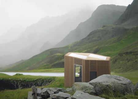 Rainwater-Collecting Modular Units with OSB and Plywood Construction