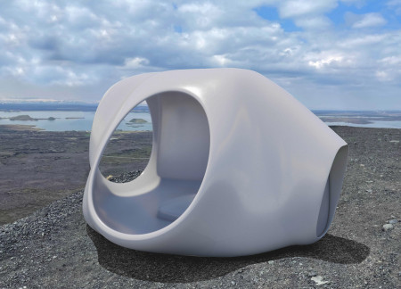 Flickering Fire and Reflective Spaces in a Mountain Retreat