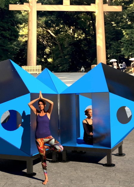 Meditation Spaces with Polycarbonate Twinwall Forms in Urban Tokyo