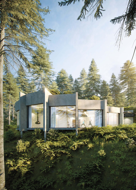 Cork-Insulated Retreat Elevated Above Natural Landscapes