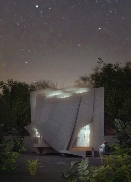 Charred Wooden Shingles and Cross-Laminated Timber Create a Harmonious Mixed-Use Community Space