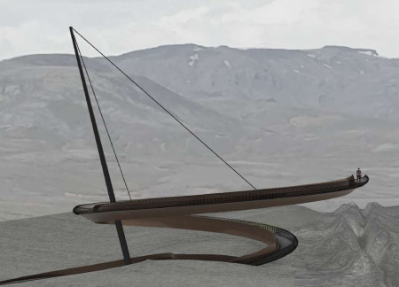 Corten Steel Retreat with Submerged Collective Space