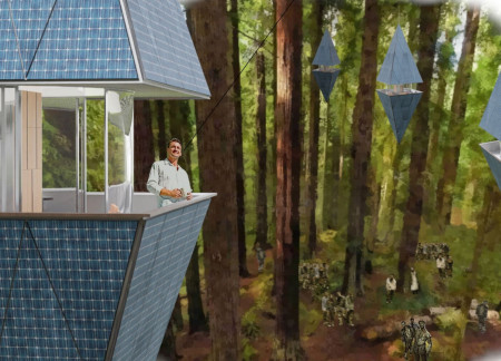 Laminated Glass Shelters with Teflon-Coated Protection for Sustainable Living