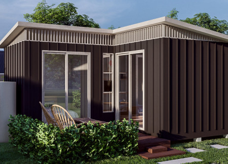 Cubes Constructed with Reconstituted Timber and Sheep Wool Insulation for Flexible Urban Living