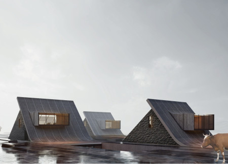 Capturing Natural Light Through the Aurora Box in a Geothermal Greenhouse Restaurant