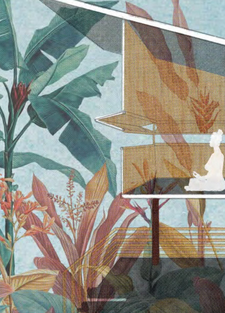 Corten Steel Retreat Surrounded by Bamboo and Nature