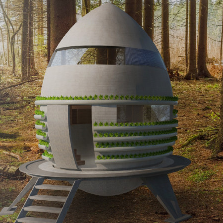 Eps Core Pods with Integrated Hydroponics for Sustainable Living