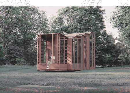 Living Microhabitat with Recycled Metal and OSB Panels