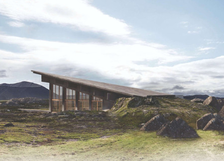 Geothermal Retreat Within Volcanic Crater Overlooking Hot Springs