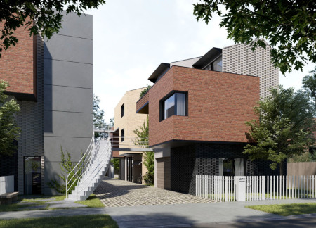 Stepped Form Enhancing Density Through Self-Contained Residences