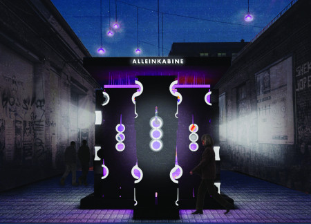 Multicolored Interactive Booth with Valcromat and High-Density Foam