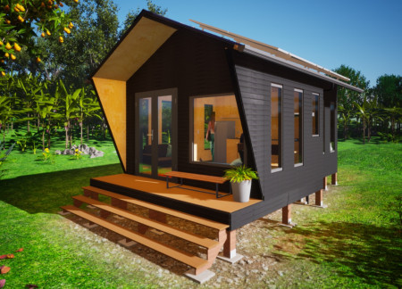 Carbonized Wood Home with Sustainable Guadua in the Andes