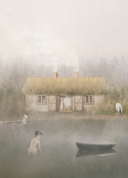 Reed-Roofed Workshops Integrating Fire Logs and Community Learning in Latvia