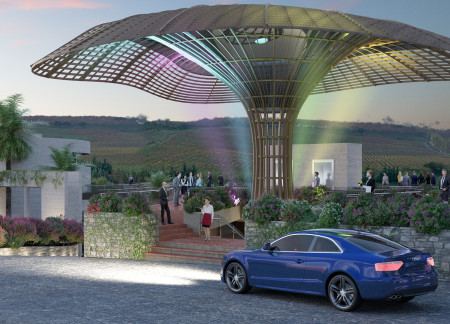 Mass Timber Integration with Panoramic Views and Cork Oak Inspiration in a Vineyard Hotel