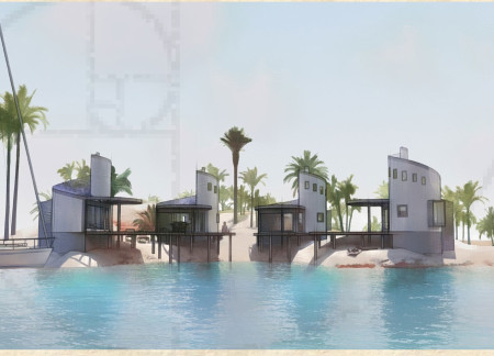 Coconut Structures Enhanced by Solar Cooling and Natural Fiber Elements for Sustainable Community Living