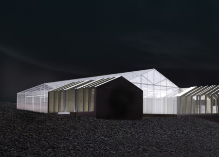 Aluminium Structure Embraces Volcanic Landscape in Greenhouse Design