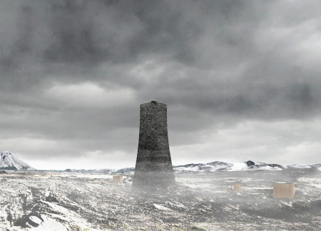 Capturing Water Through Cloud Fishing and Laminated Wood in a Volcanic Observatory