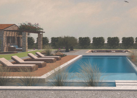 Underground Lodging with Panoramic Windows and Natural Stone Elements