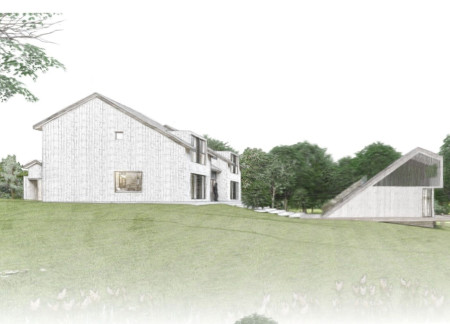 Thatch Roofed Family Retreat Emphasizing Shared Spaces and Natural Wood