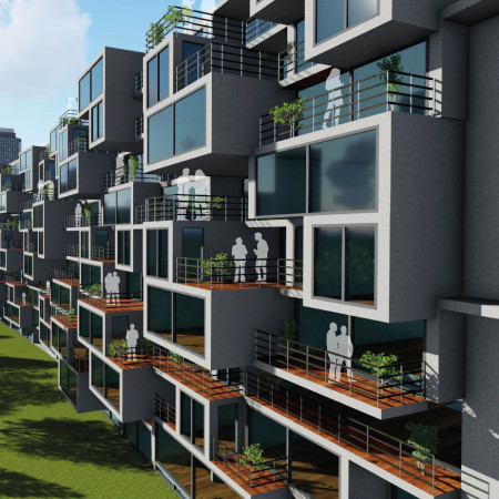 Community Cohesion with Shared Terraces in Urban Living