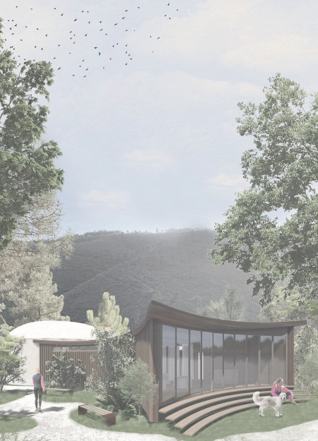 Rammed Earth and Natural Light Combine in a Serene Wellness Facility