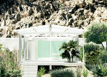 Translucent Pavilions Enhancing Serenity in a Precast Concrete Retreat