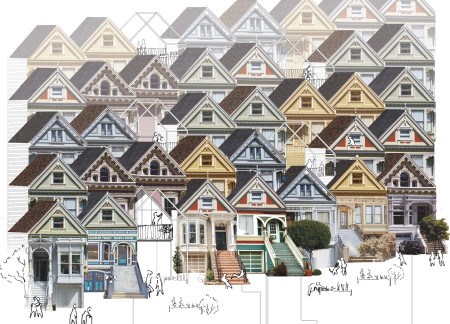 Charred Wooden Shingles and Cross-Laminated Timber Panels in Integrated Urban Living