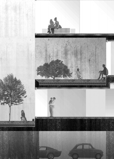 Private Gardens and V-Shape Configuration in Urban Living