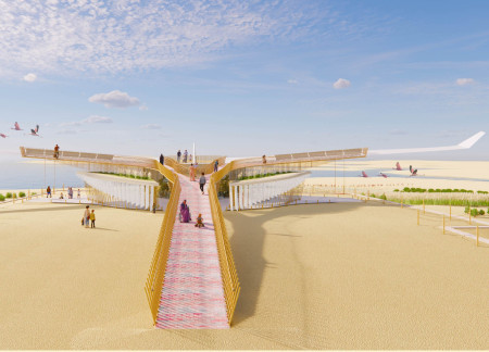 Himalayan Pink Salt and Reclaimed Wood in Sustainable Airport Facilities