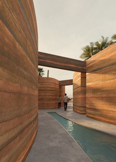 Tranquil Space with Framed Vistas for Reflection