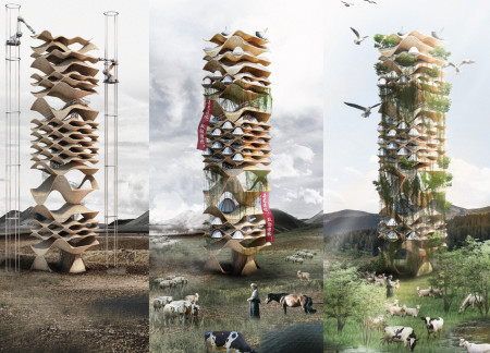 Mycelium Structures Supporting Nomadic Living in Desertified Landscapes