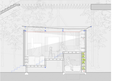 Hydroponic Garden and Polycarbonate Facade in Micro-Housing Solution