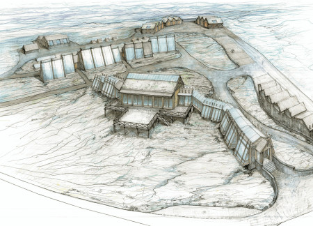 Turf-Covered Roofs and Community Spaces Crafted from Local Timber Panels