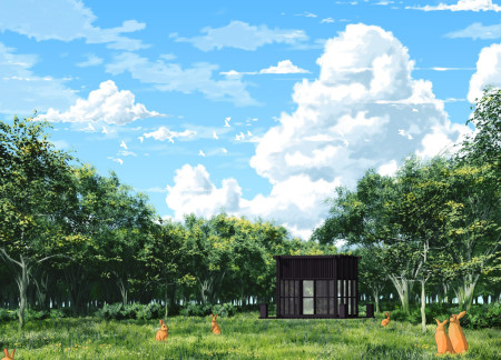 Charred Timber Retreat Embraces Nature Through Vertical Spaces