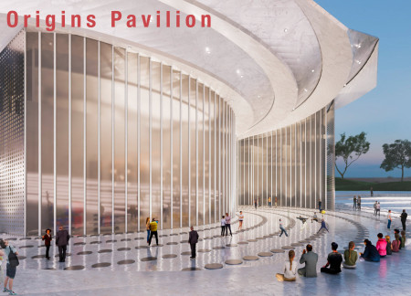 A Pavilion Exploring Human Origins Through Interactive Galleries