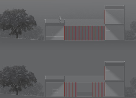 Corten Steel and Prefabricated Concrete Harmonizing with Native Landscape