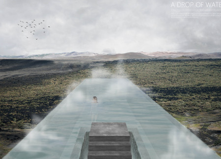 Cantilevered Structure Emphasizing Glass and Concrete in a Coastal Landscape Retreat